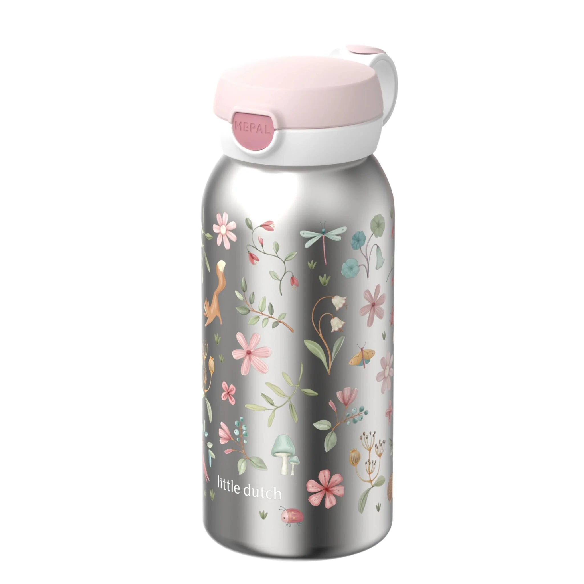 Little Dutch Mepal sticla de inox cu capac flip 600 ml 3 ani+ Fairy Garden Imagine principală a produsului
