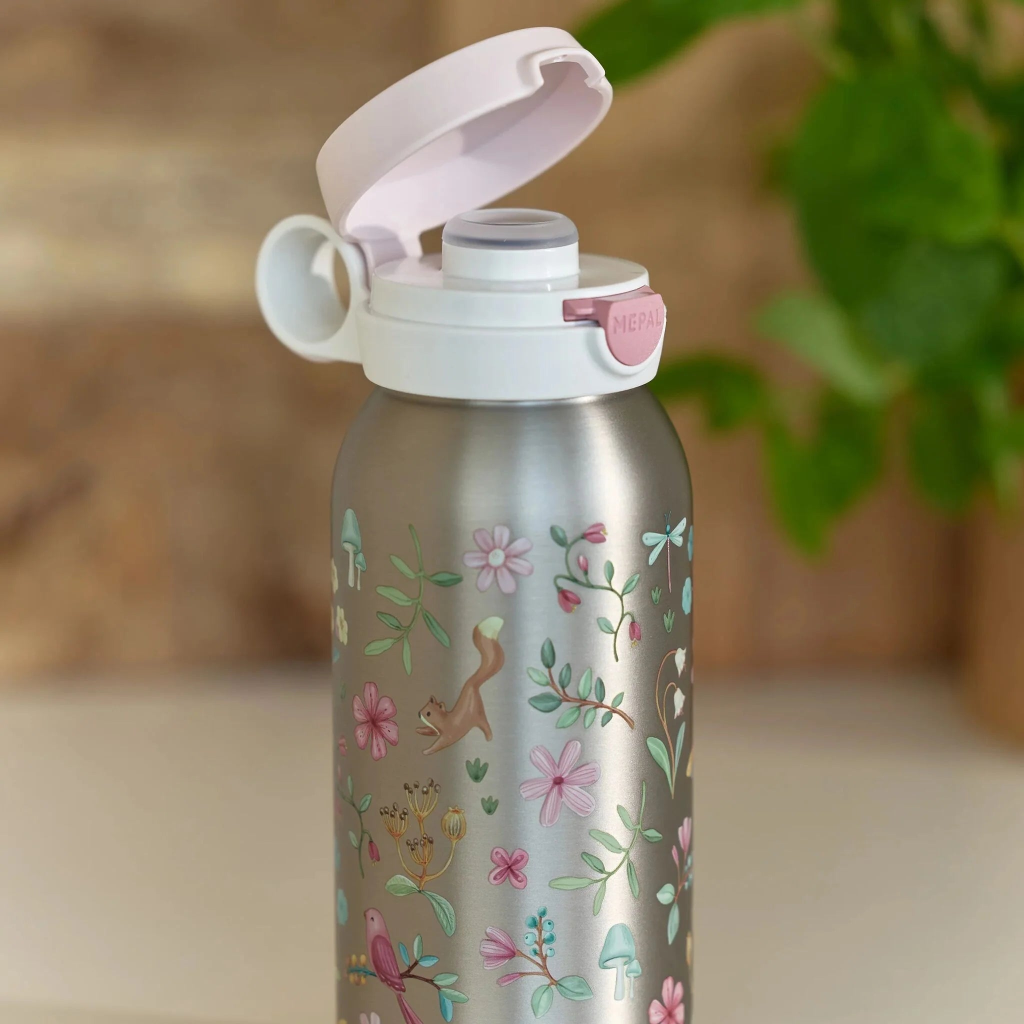 Little Dutch Mepal sticla termos de inox cu capac flip 500 ml 3 ani+ Fairy Garden