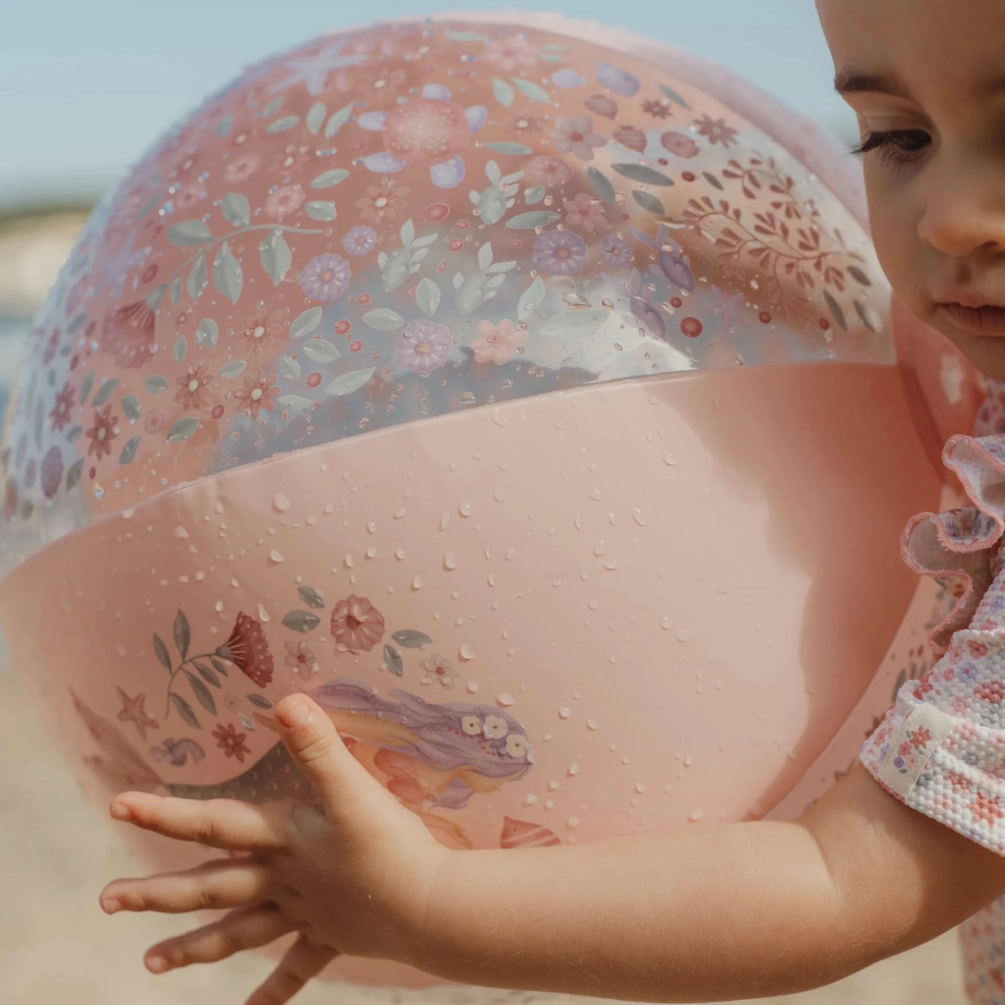 Little Dutch minge de plaja gonflabila 35 cm 2 ani+ Dreamy Mermaid Pink