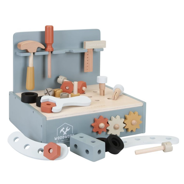 Little Dutch mini banc de lucru din lemn FSC 2 ani+ Imagine principală a produsului