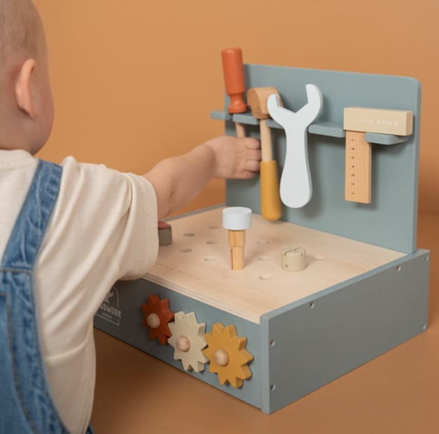 Little Dutch mini banc de lucru din lemn FSC 2 ani+ Imagine secundară a produsului