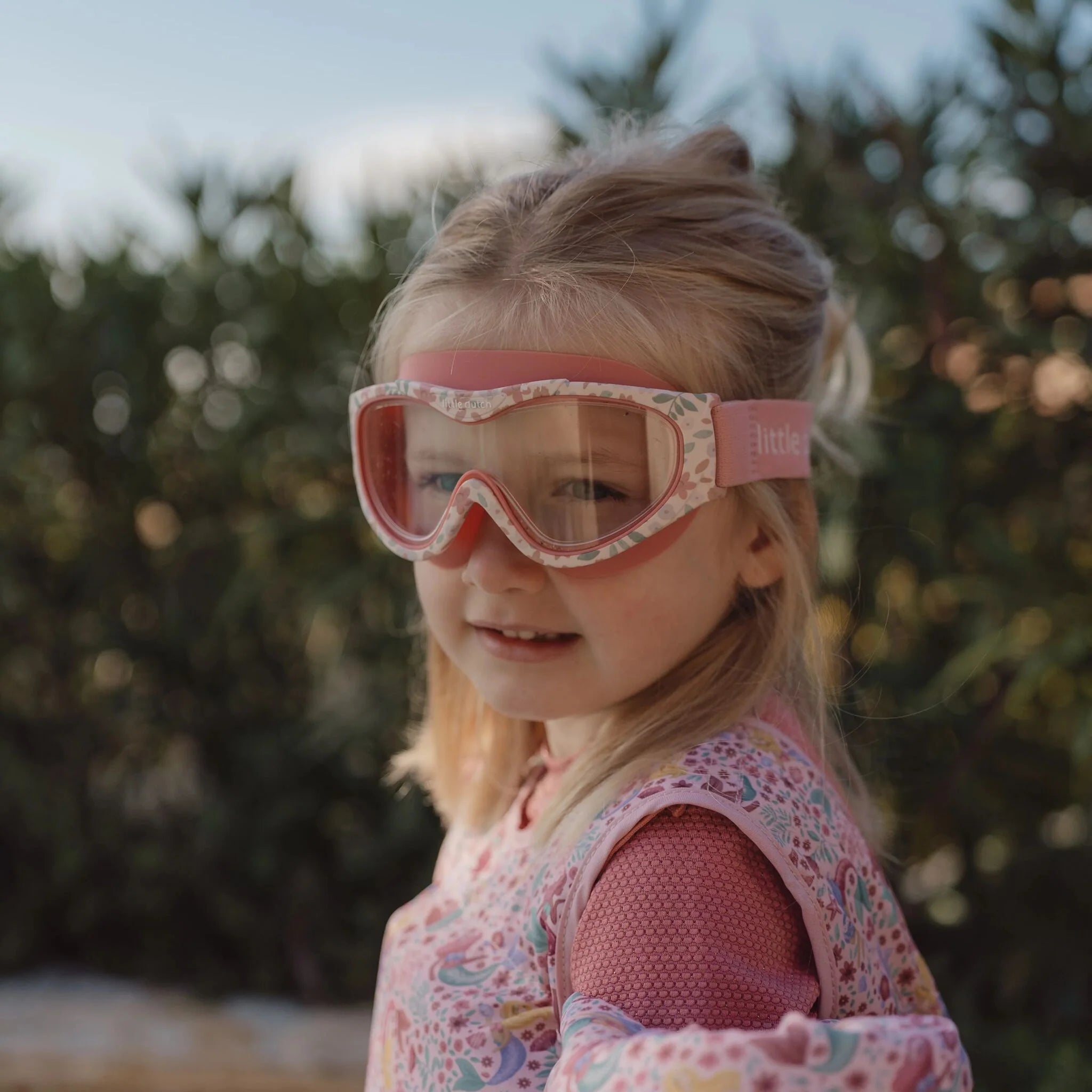 Little Dutch ochelari de inot 3-8 ani Dreamy Mermaid Pink