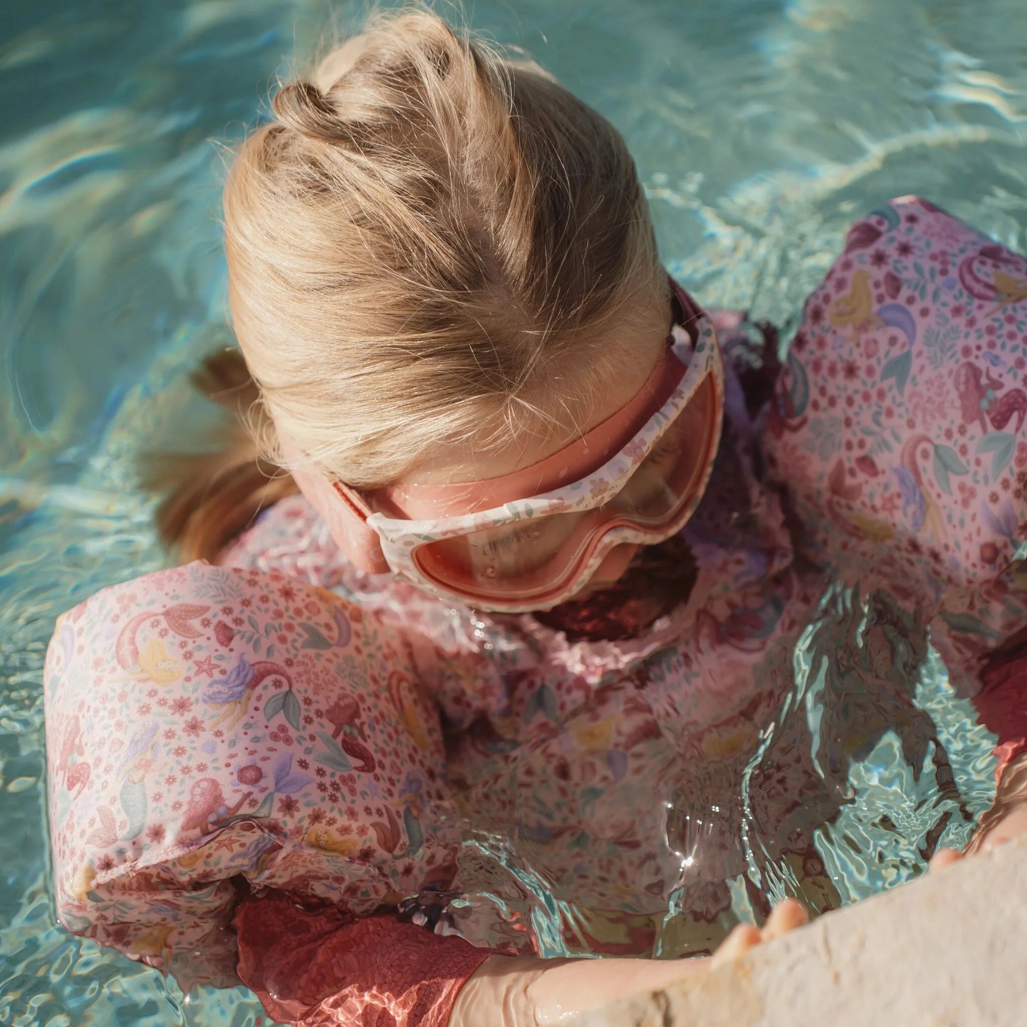 Little Dutch ochelari de inot 3-8 ani Dreamy Mermaid Pink