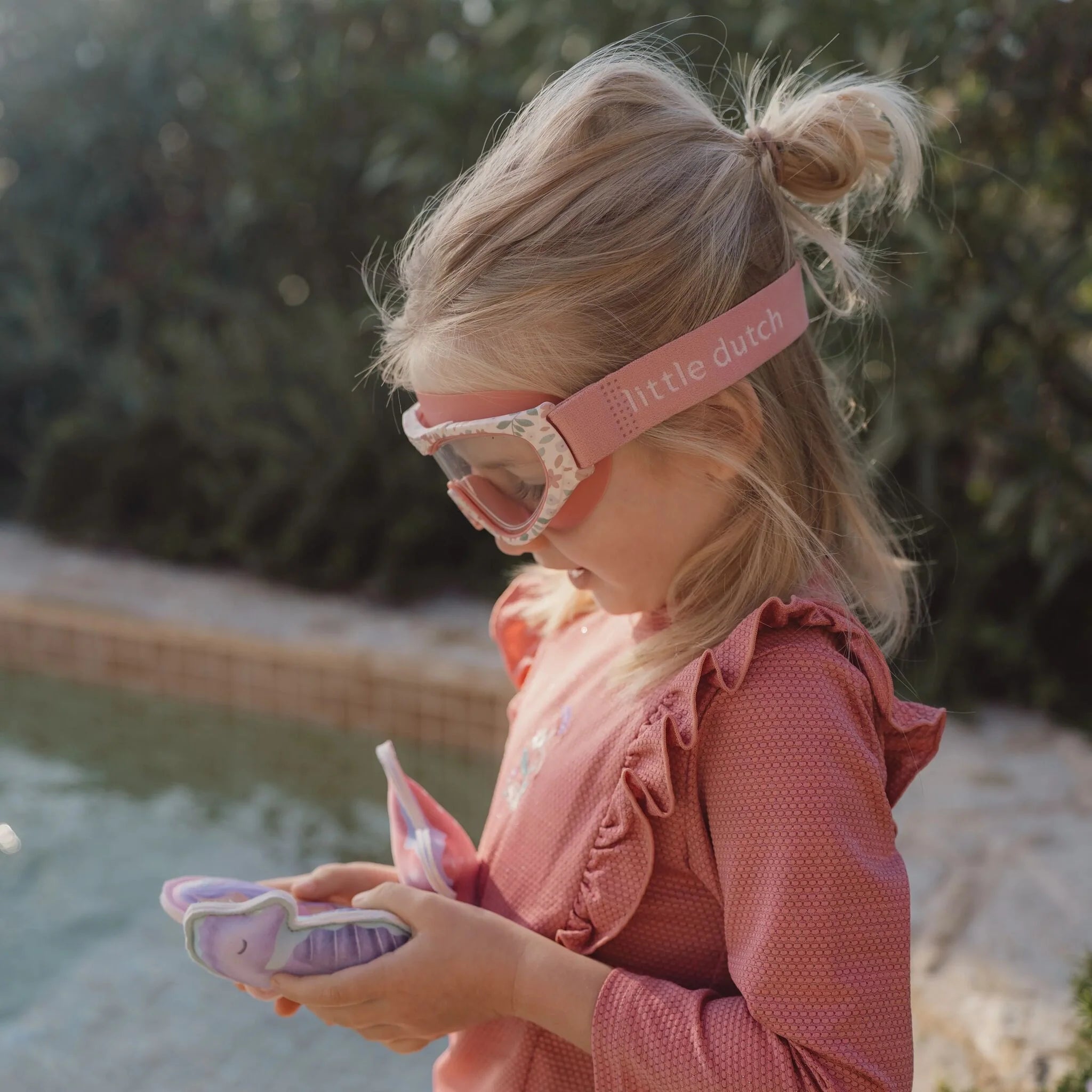 Little Dutch ochelari de inot 3-8 ani Dreamy Mermaid Pink