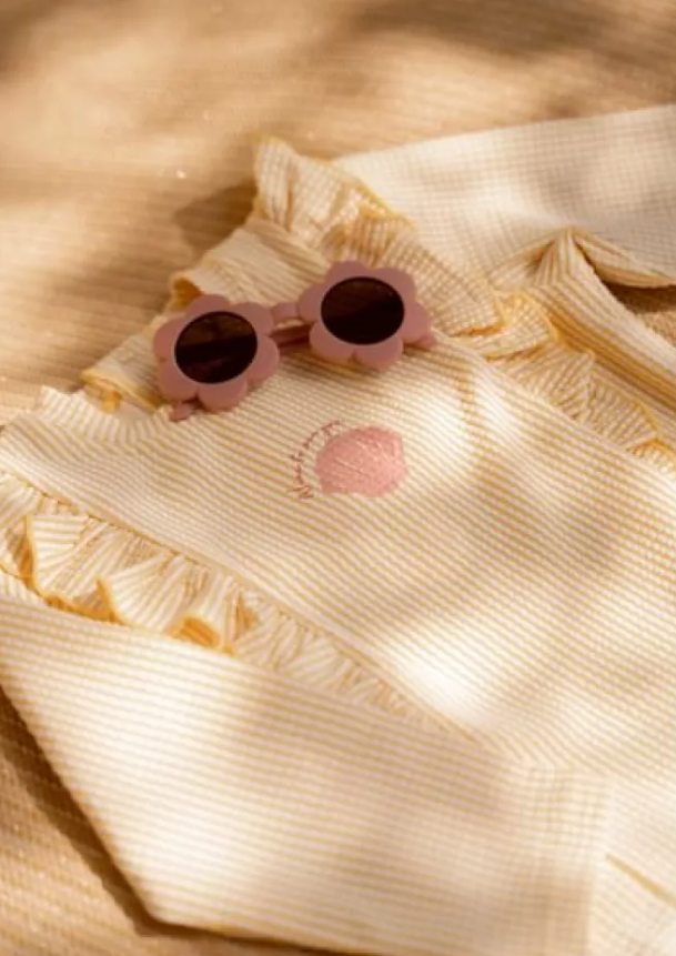 Little Dutch ochelari de soare UV400 2-5 ani Flower Pink