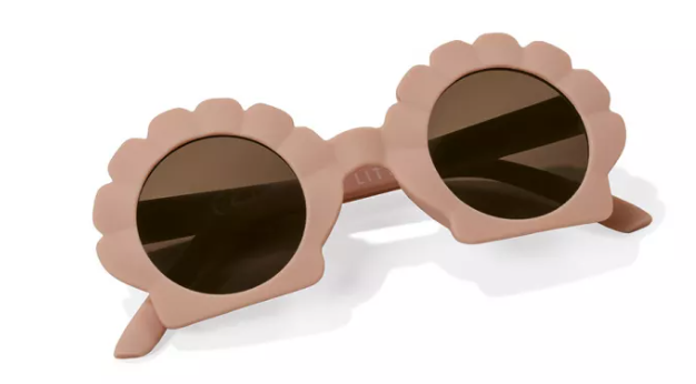 Little Dutch ochelari de soare UV400 2-5 ani Flower Mauve Imagine principală a produsului