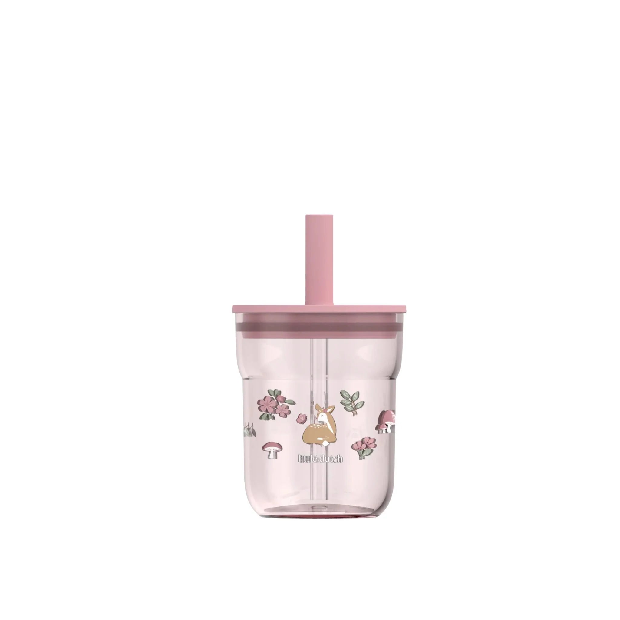 Little Dutch Mepal pahar cu pai si capac 250 ml 12m+ Fairy Garden