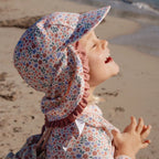Little Dutch palarie de soare cu protectie UV40+ 0-48 luni Dreamy Flowerfield