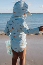 Little Dutch palarie de soare cu protectie UV40+ 0-48 luni Ocean Friends