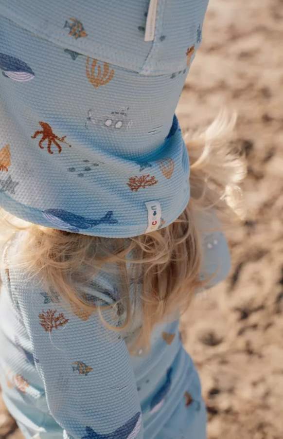 Little Dutch palarie de soare cu protectie UV40+ 0-48 luni Ocean Friends