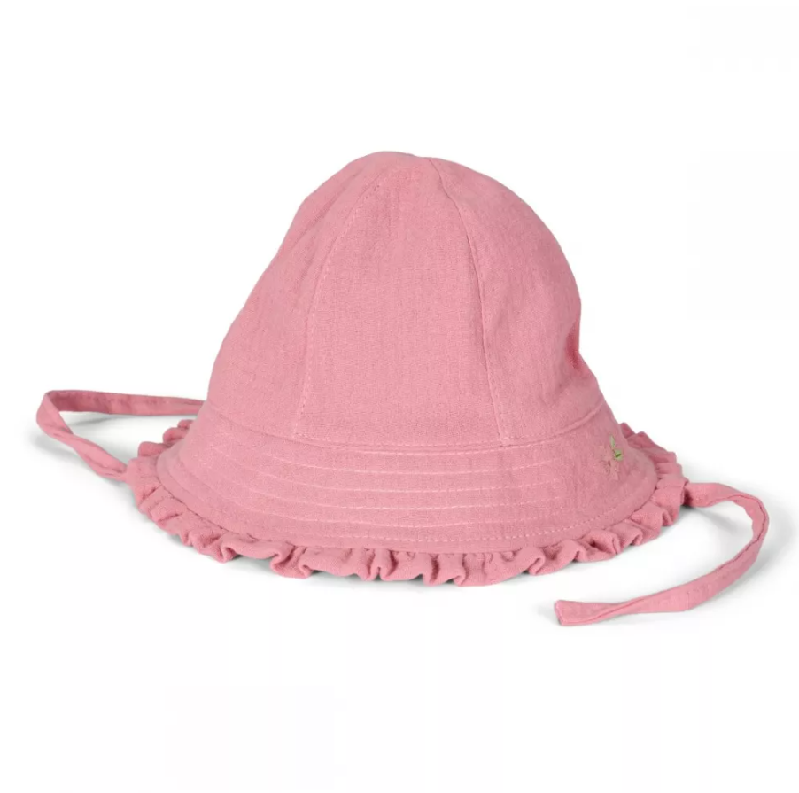 Little Dutch palarie de soare din bumbac organic 0-6 luni Pink Blush