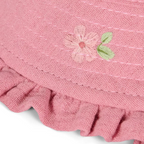 Little Dutch palarie de soare din bumbac organic 0-6 luni Pink Blush