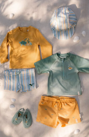 Little Dutch papuci de inot cu protectie UV50+ marimea 23-24 Seashells Surf Green