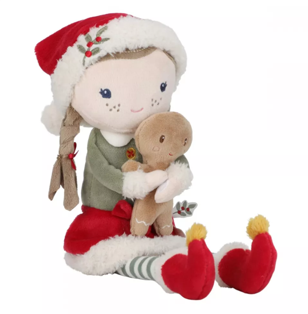 Little Dutch papusa textila de craciun 12m+ Rosa cu turta dulce Imagine secundară a produsului