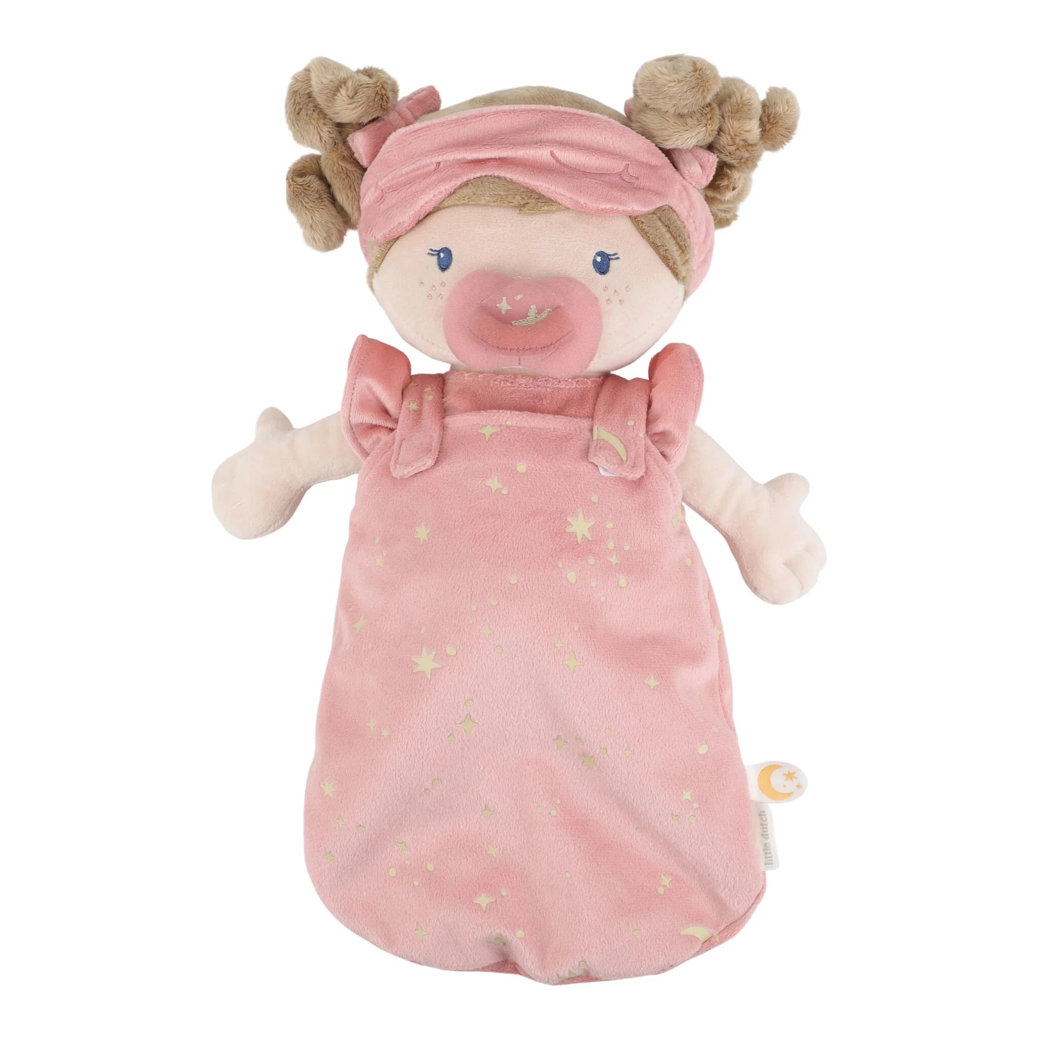 Little Dutch papusa textila certificata GRS 37 cm 12m+ Sleeping Rosa