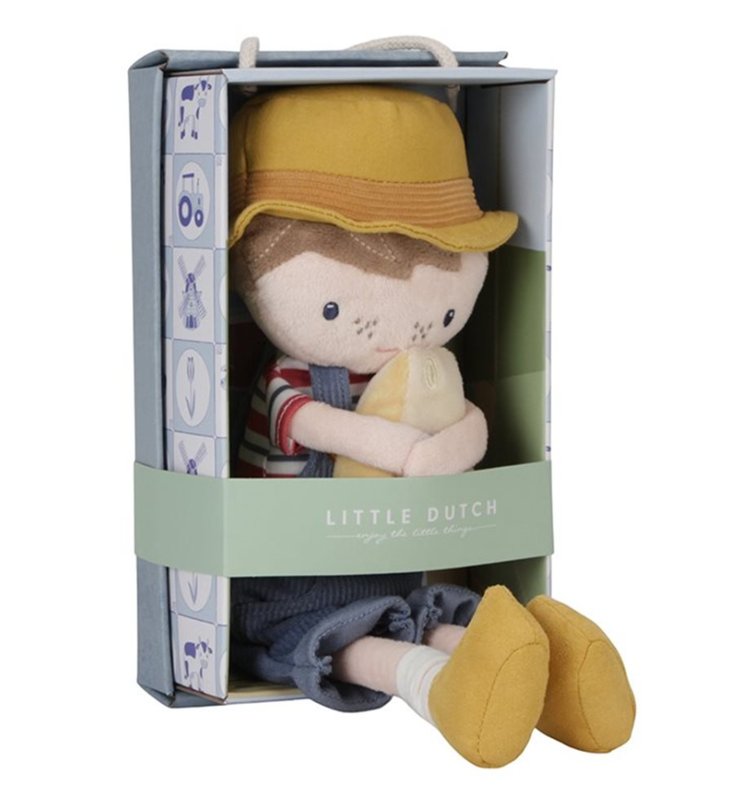 Little Dutch papusa textila de 35 cm 12m+ Little Farm Jim