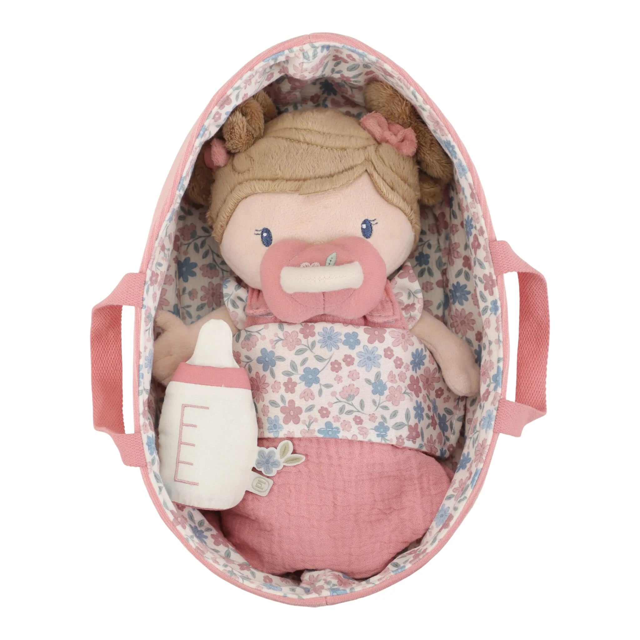 Little Dutch papusa textila in cosulet 12m+ Rosa Imagine principală a produsului