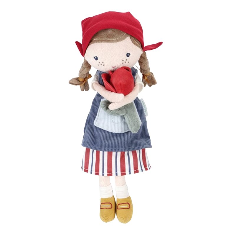 Little Dutch papusa textila de 35 cm 12m+ Little Farm Rosa Imagine principală a produsului