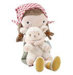 Little Dutch papusa textila de 35 cm 12m+ Little Farm Rosa cu oita