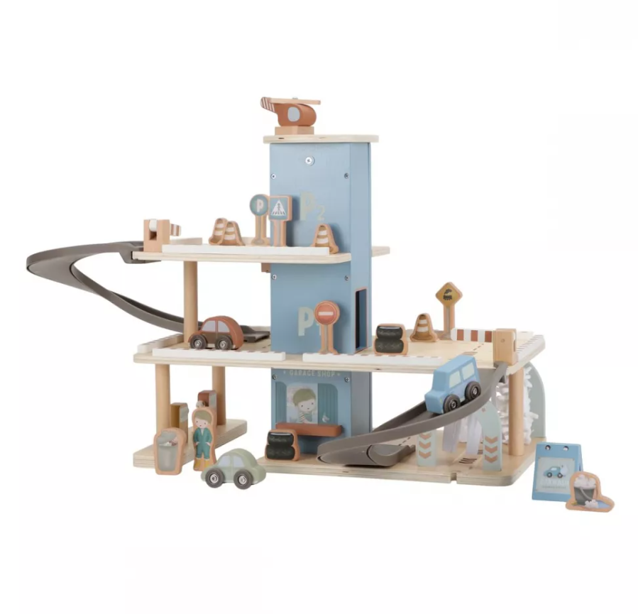 Little Dutch parcare din lemn FSC cu accesorii 3 ani+ Blue Imagine principală a produsului