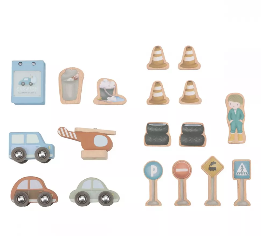 Little Dutch parcare din lemn FSC cu accesorii 3 ani+ Blue Imagine secundară a produsului