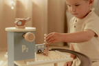 Little Dutch parcare din lemn FSC cu accesorii 3 ani+ Blue