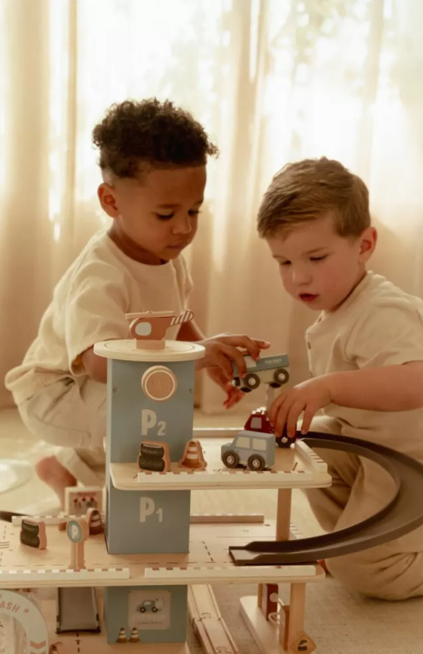 Little Dutch parcare din lemn FSC cu accesorii 3 ani+ Blue