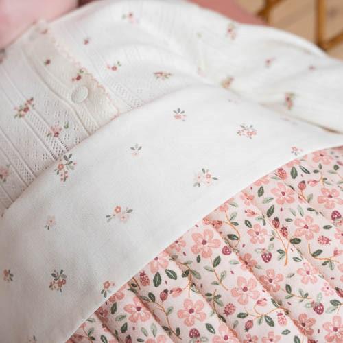 Little Dutch patura dubla reversibila 70x100 cm 0m+ Fairy Garden Fairy Blossom