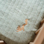 Little Dutch patura dubla reversibila din bumbac organic 70x100 cm 0m+ Pure Sage