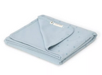 Little Dutch patura dublata din bumbac organic 70x100 cm 0m+ Pure Denim Blue