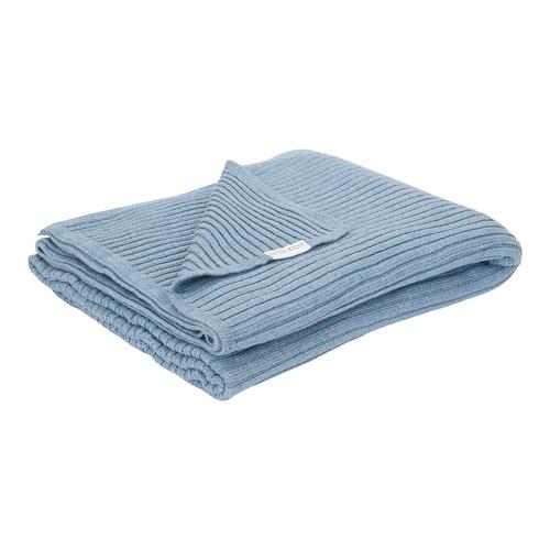 Little Dutch patura tricotata Pure 70x100 cm 0m+ Denim Blue 