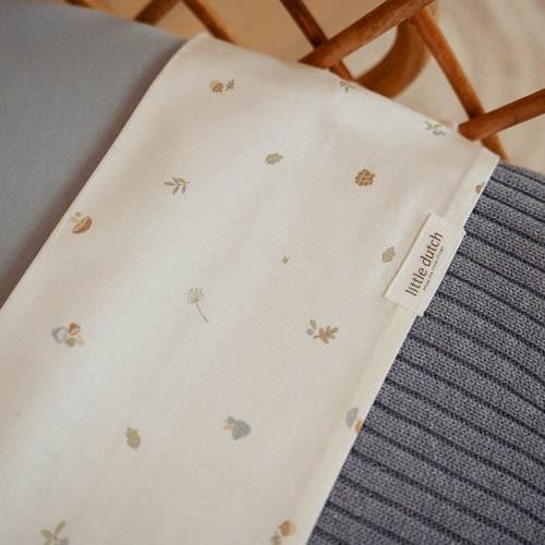Little Dutch patura tricotata Pure 70x100 cm 0m+ Denim Blue 