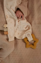 Little Dutch jucarie paturica cu inel de dentitie Newborn Naturals 0m+