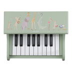 Little Dutch pian din lemn FSC 18m+ Safari Friends Green