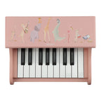 Little Dutch pian din lemn FSC 18m+ Safari Friends Pink