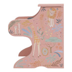 Little Dutch pian din lemn FSC 18m+ Safari Friends Pink