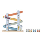 Little Dutch pista de curse cu rampa si masinute din lemn SFC 18m+ Blue