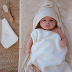 Little Dutch prosop cu gluga BBC organic 75x75 cm 0m+ Newborn Naturals Little Goose