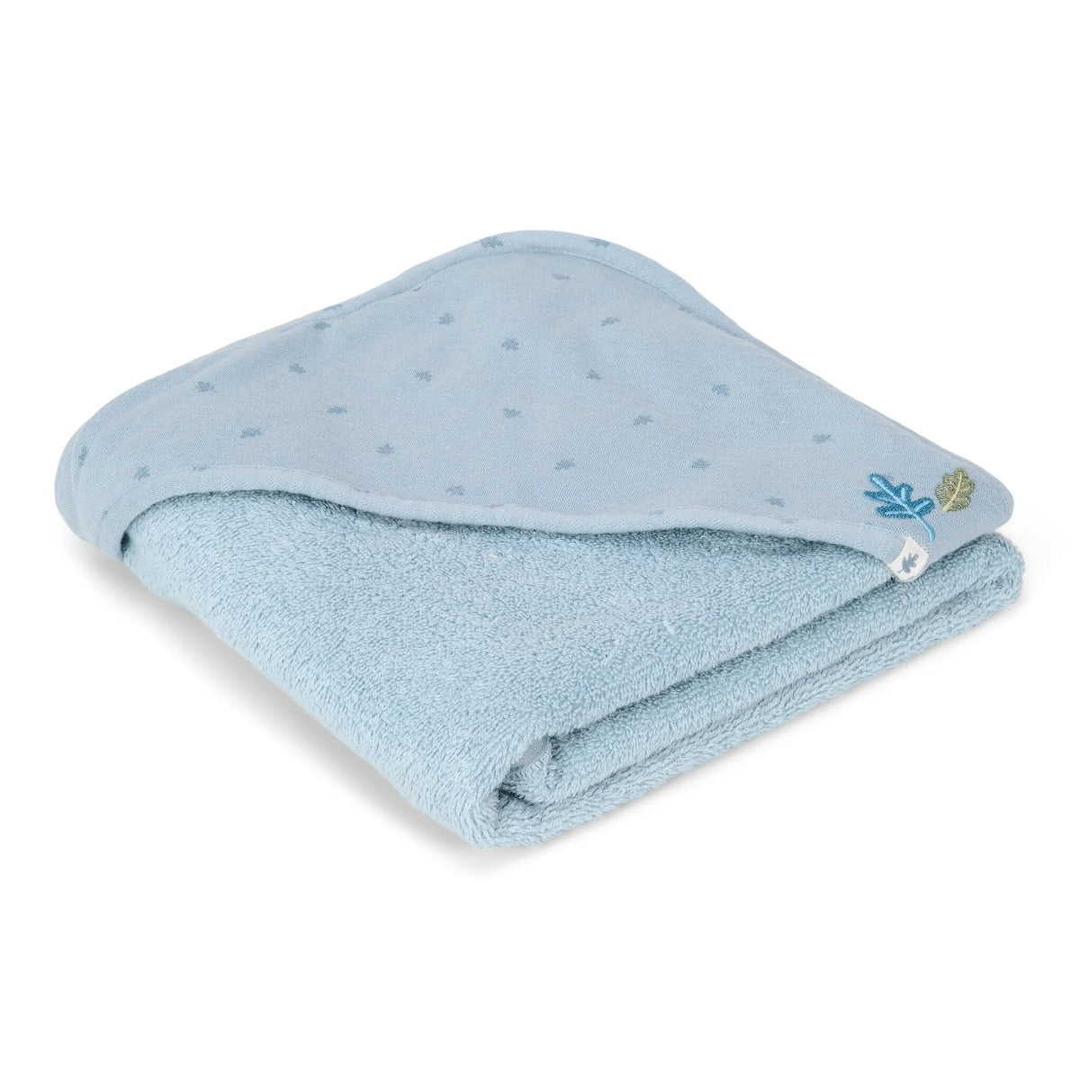 Little Dutch prosop cu gluga BBC organic 75x75 cm 0m+ Pure Denim