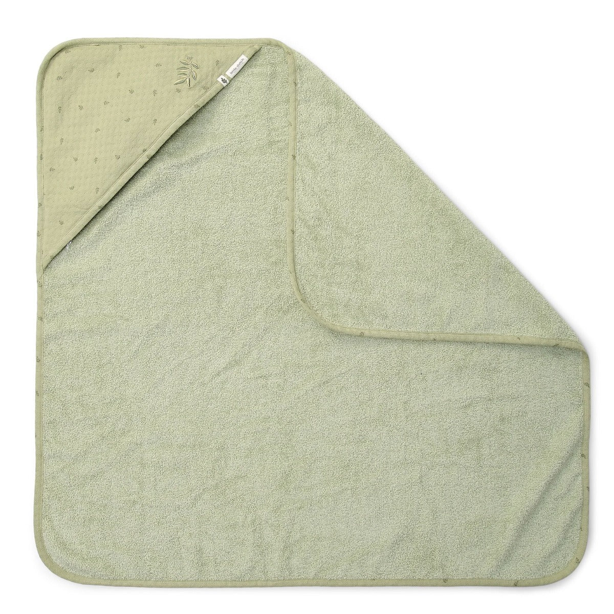 Little Dutch prosop cu gluga 75x75 cm 0m+ Pure Sage