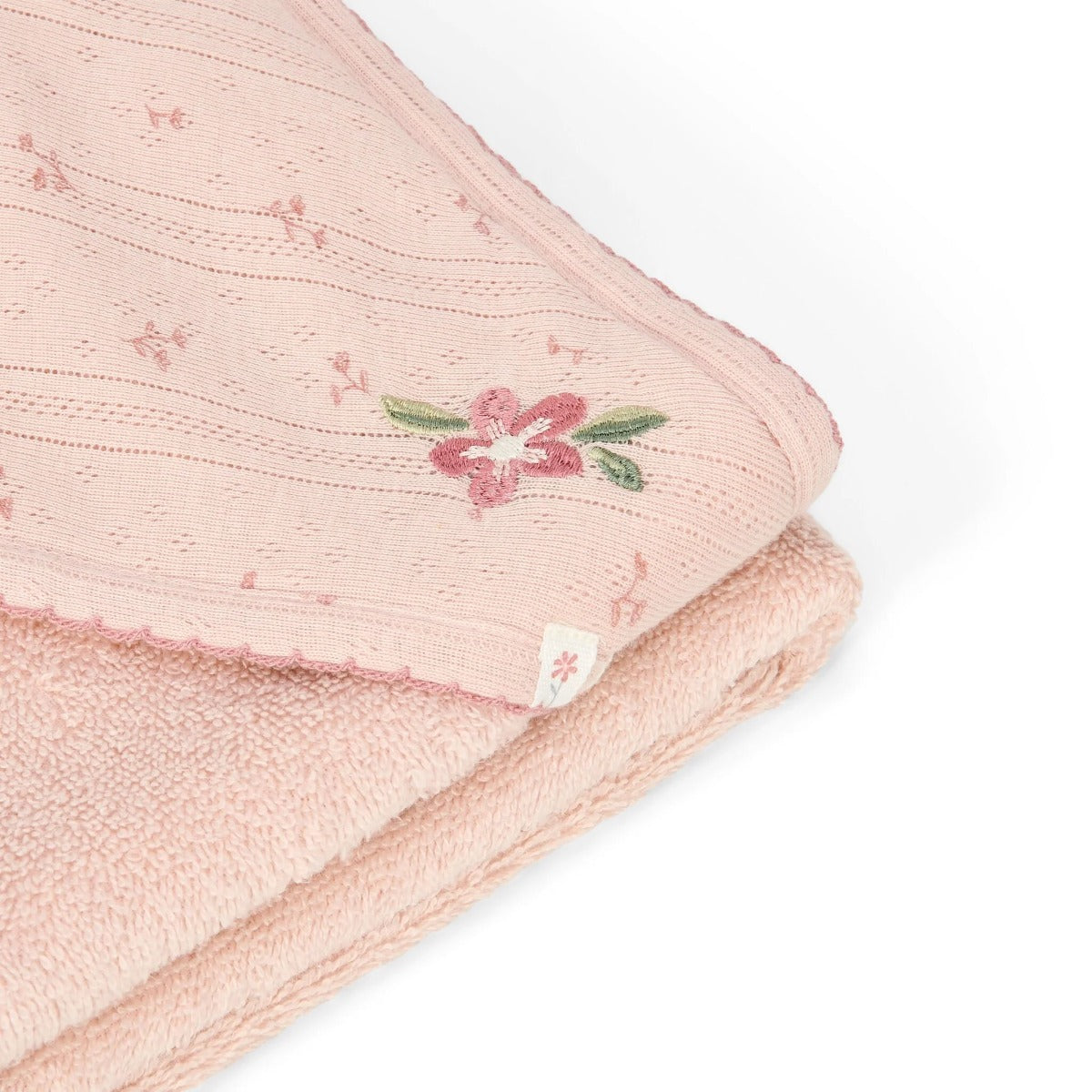 Little Dutch prosop cu gluga BBC organic 75x75 cm 0m+ Pink