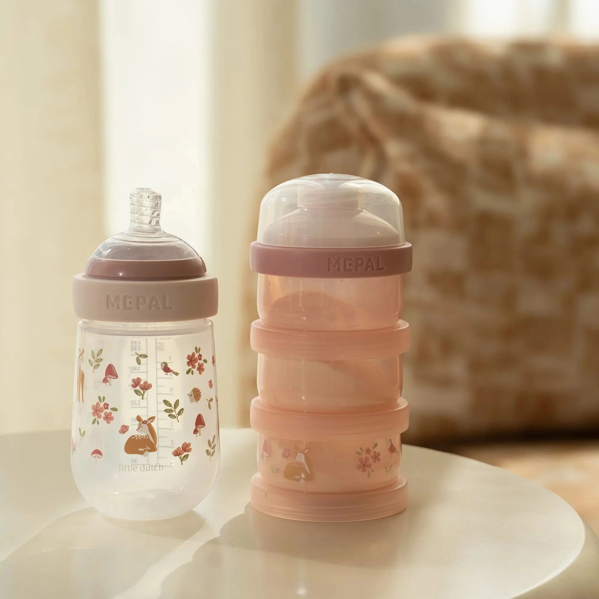 Little Dutch Mepal recipiente stivuibile pentru mancarea si lapte praf 0m+ Fairy Garden