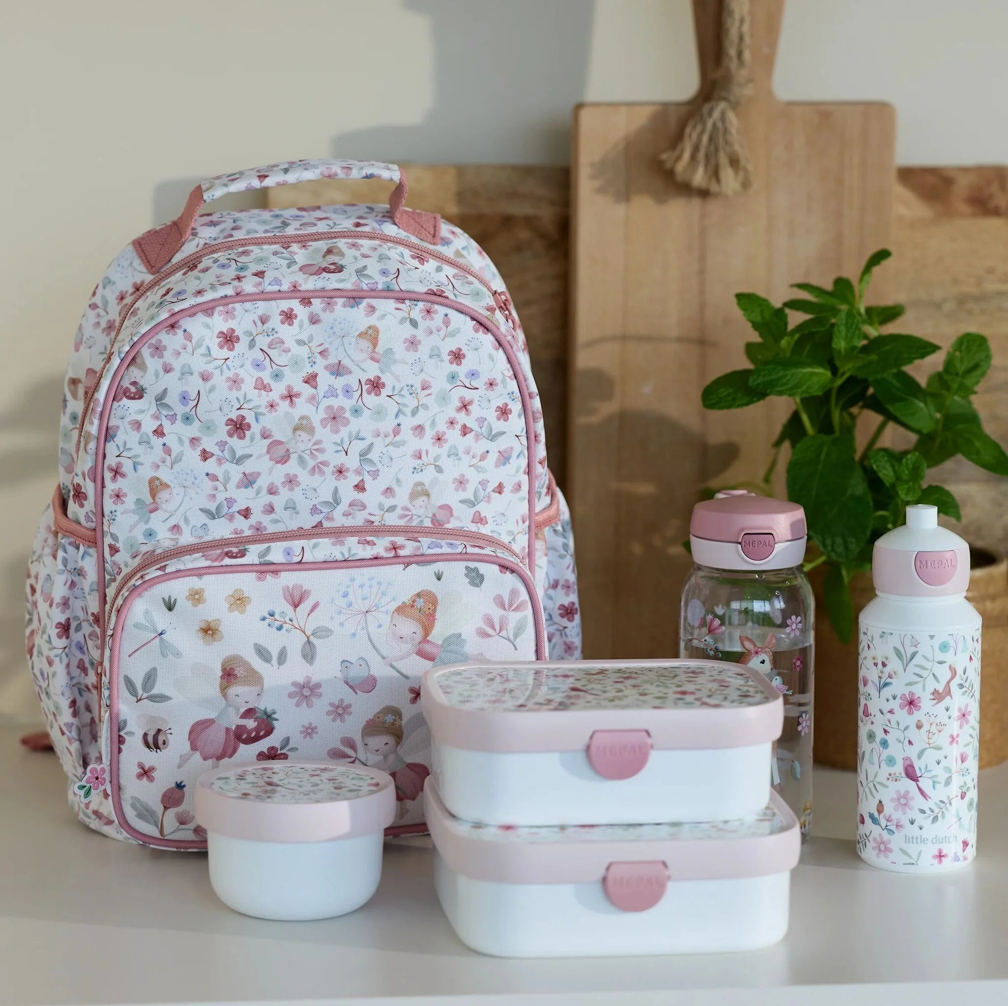 Little Dutch rucsac pentru copii 2-5 ani Faires Pink 35 cm