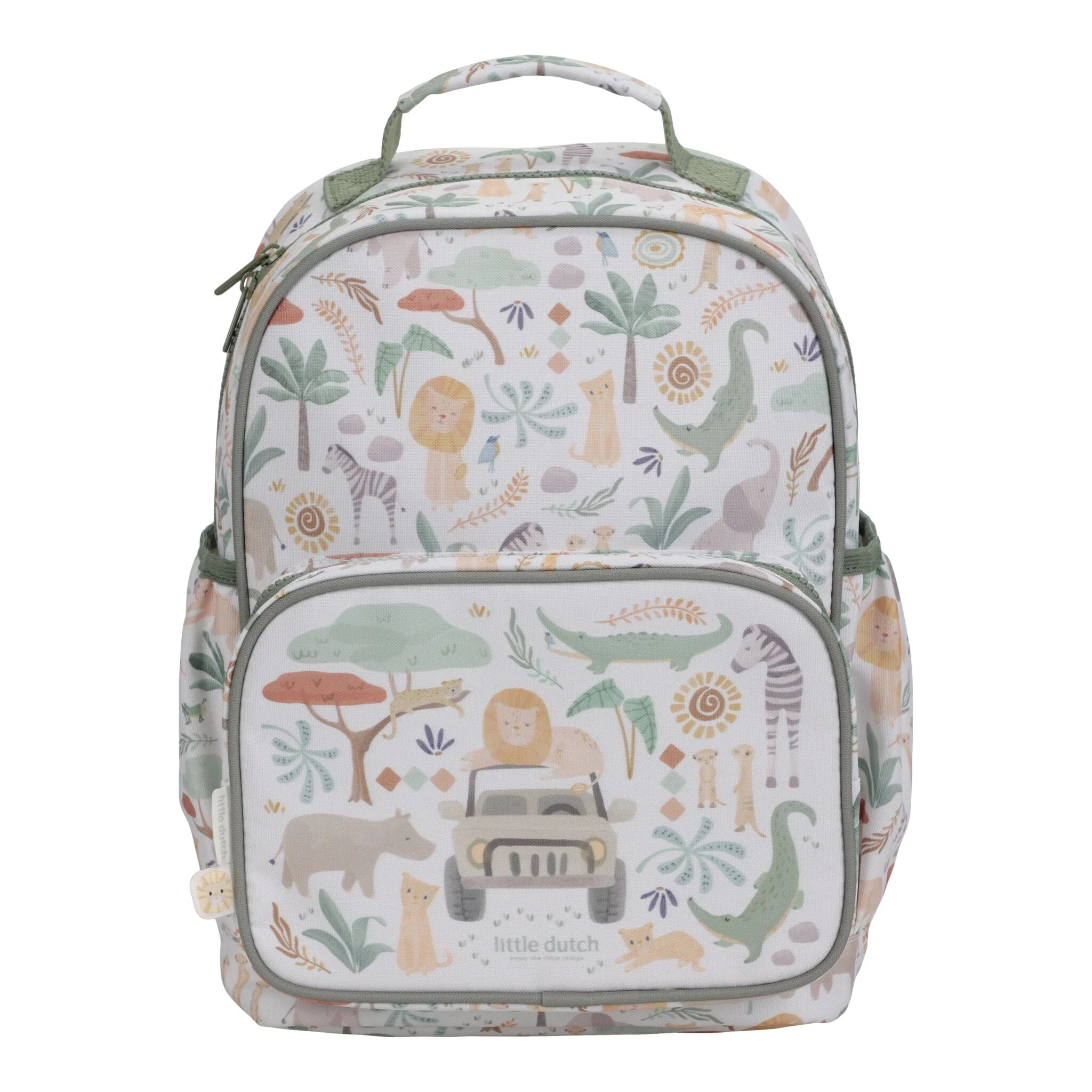 Little Dutch rucsac pentru copii 2-5 ani Safari Friends White