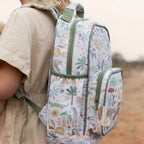 Little Dutch rucsac pentru copii 2-5 ani Safari Friends White