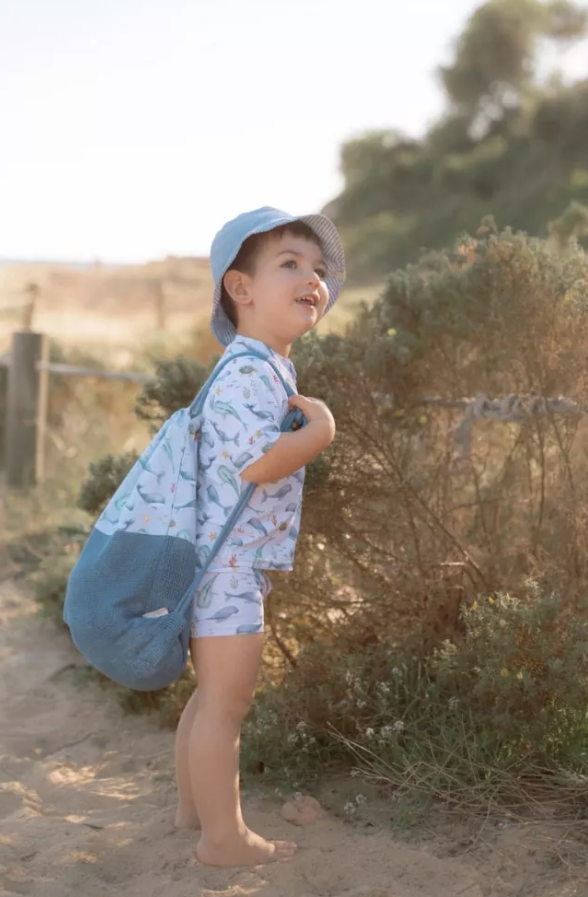 Little Dutch rucsac pentru plaja 3 ani+ Sea Life Multi