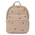 Little Dutch rucsac pentru copii din material teddy 3 ani+ Forest Friends Taupe