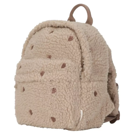 Little Dutch rucsac pentru copii din material teddy 3 ani+ Forest Friends Taupe Imagine secundară a produsului