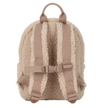 Little Dutch rucsac pentru copii din material teddy 3 ani+ Forest Friends Taupe