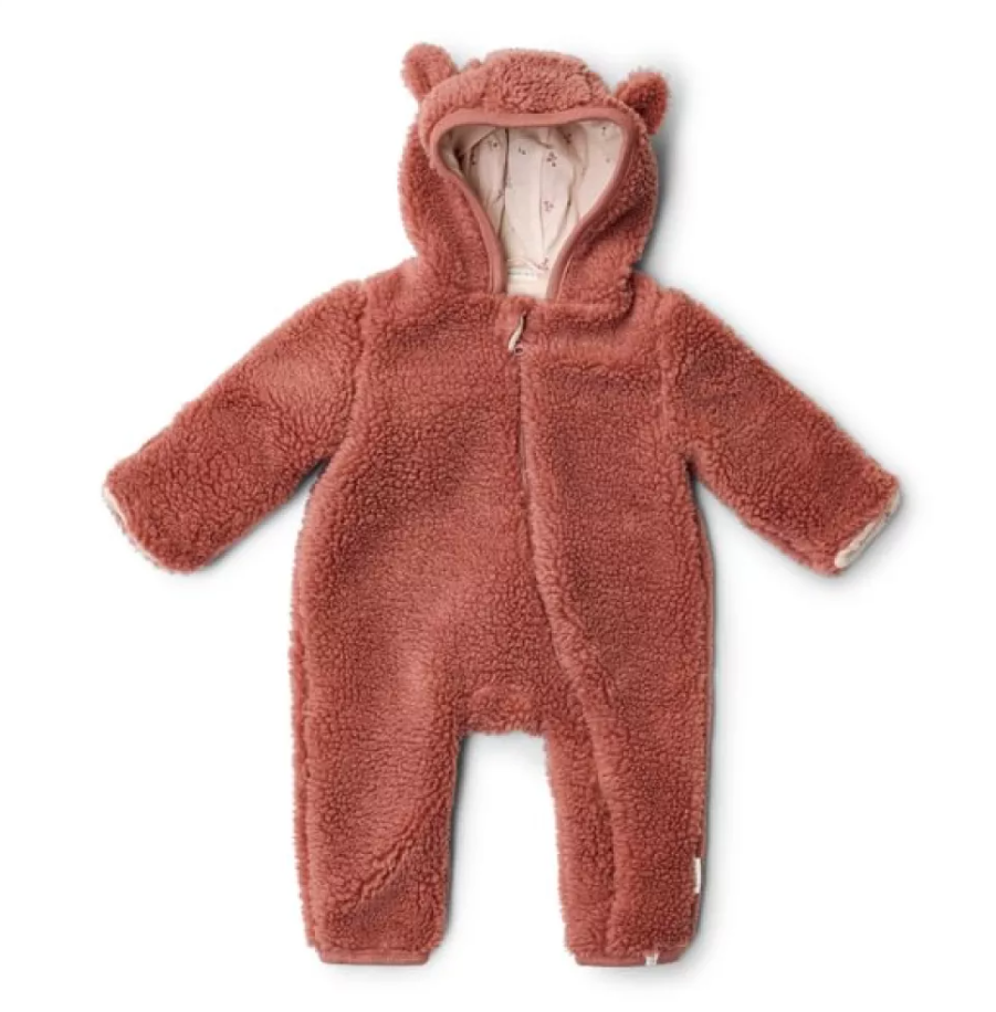 Little Dutch salopeta captusita cu gluga 0-12 luni Teddy Pink Blush Imagine principală a produsului